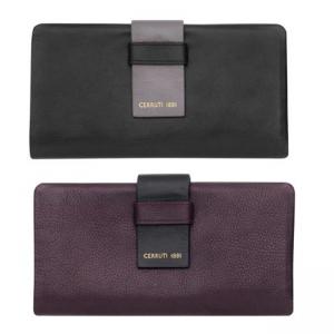 Дамско портмоне - черно/лилаво CERRUTI 1881