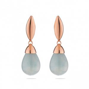 Обеци Камък Аквамарин