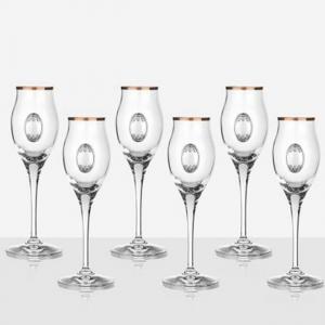 Invino 6 чаши за ракия, сребърна плочка