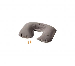 Комфортна възглавница за път Wenger Inflatable Neck Pillow & Earplugs, сива