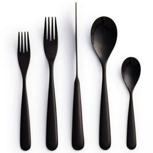 HERDMAR Комплект прибори за хранене “CENTURY“- 30 части - черни - PVD покритие