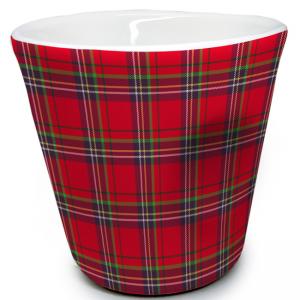 Порцеланова чаша за кафе “RED TARTAN“ - 100  мл