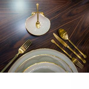 HERDMAR К-кт прибори за хранене “PARAGON“- 51 части - позлатени / мат