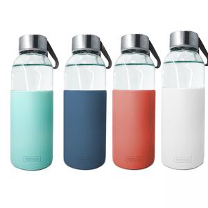 Vin Bouquet/Nerthus Стъклена бутилка със силиконов протектор - 400 мл.