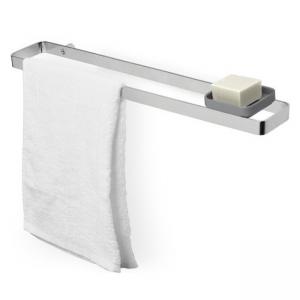 UMBRA Стенна закачалка за кърпи и поставка за аксесоари “SCILLAE“ - цвят хром