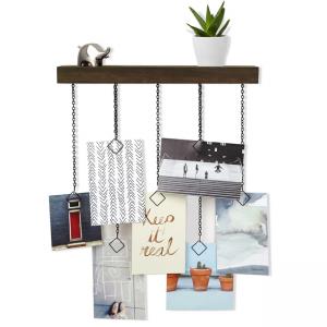 UMBRA Комплект рафт и 7 бр. висящи рамки за снимки “CASCADE“