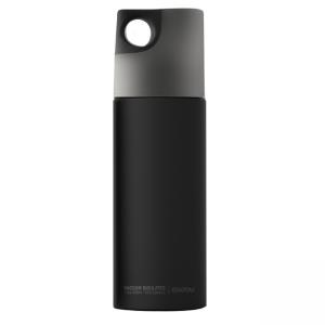 ASOBU Двустенна спортна термо бутилка с вакуумна изолация “LE CANAL“ - 480 мл - цвят черен / графит