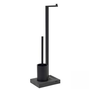 BLOMUS Стойка за тоалетна хартия + четка за тоалетна MENOTO - черна BLOMUS Стойка за тоалетна хартия + четка за тоалетна MENOTO - черна