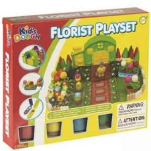 Моделин мек 4 цв.х 57 г с формички Garden и инструменти