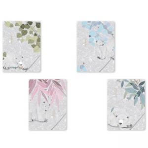 Папка с ластик, А4, мат PP, Chubby Bear, 32x24 см