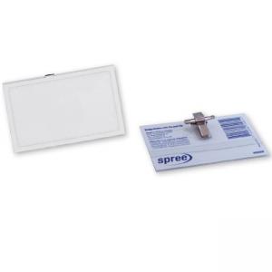 Бадж с игла и щипка, 90 х 55 мм, 270 mic Бадж с игла и щипка, 90 х 55 мм, 270 mic