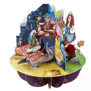 3D Картичка Aladdin, Puss In Boots, And Pinocchio, Pirouette