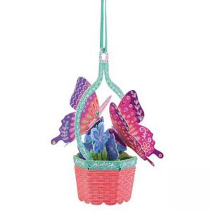 Картичка Butterfly Basket - Violets, Chandelier