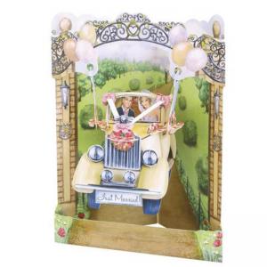 Картичка Wedding Car, Swing Card