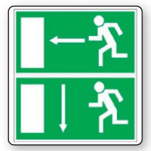 Пиктограма Посока към авариен изход Пиктограма Посока към авариен изход