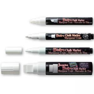 Маркер тебешир Bistro Extra Fine, бял