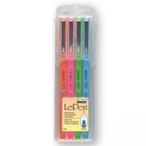 Тънкописец Le Pen, 0.5 мм, к-кт 4 броя, ярки