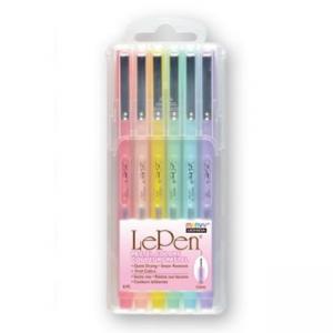 Тънкописец Le Pen, 0.5 мм, к-кт 6 броя, пастелни