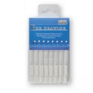 Тънкописец за чертане 4600 черен, к-кт 8 броя, 0.03 - четка