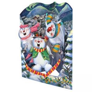 Картичка Snowmen, Christmas Swing Card