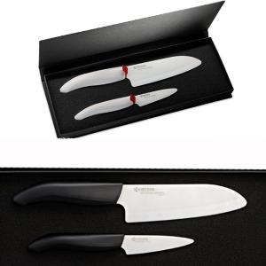 KYOCERA Комплект от 2 бр керамични ножове с бяло острие/черна дръжка