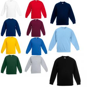 Детска ватена блуза с дълъг ръкав