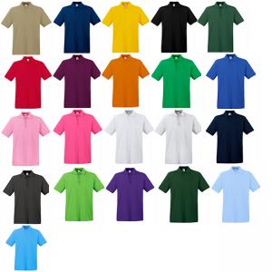 Мъжка памучна риза поло пике S-XXL