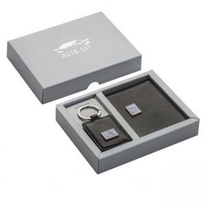 Сет от ключодържател и калъф за документи с лого Citroen