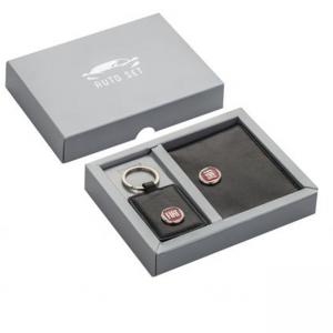 Сет от ключодържател и калъф за документи с лого Fiat