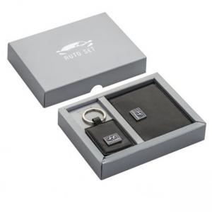 Сет от ключодържател и калъф за документи с лого Hyundai