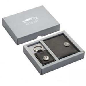 Сет от ключодържател и калъф за документи с лого Volkswagen