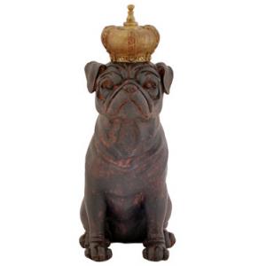Декорация - Булдог среден - с коронка