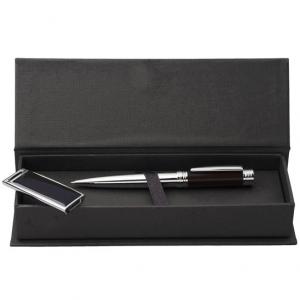 Комплект химикалка и USB - ZOOM BLACK