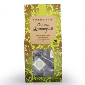 Чист зелен цейлонски чай с лимонова трева -20 Х 2,5 гр