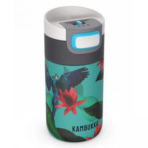 Термочаша ​от неръждаема стомана Kambukka Etna с термокапак 3 в 1 Snapclean®, 300 мл, папагали