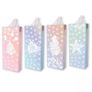 Торбичка подаръчна за бутилка 13,5х8.5x33 см, мат PP, Christma