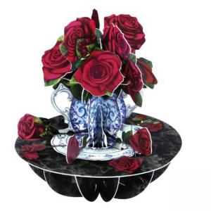 3D Картичка Roses, Pirouette