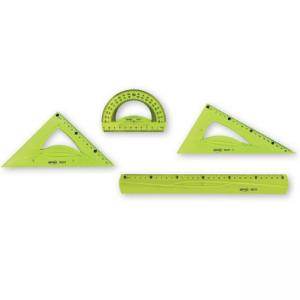 К-кт за чертане Flexible жълт, линия 30 см, 2 триъгълника, транспортир К-кт за чертане Flexible жълт, линия 30 см, 2 триъгълника, транспортир