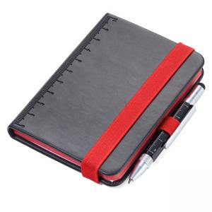 Тефтер Troika - LILIPAD+LILIPUT, черен/червен