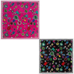 Копринен шал Perla Fushia