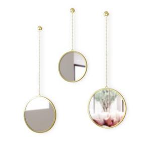 UMBRA Комплект от 3 бр огледала за стена DIMA ROUND - 3 бр. - цвят месинг