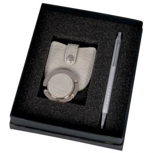 Комплект ключодържател и химикалка