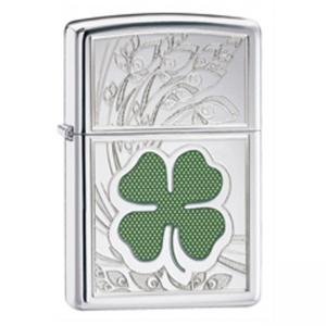 Запалка Zippo Clover High Polish Chrome Design