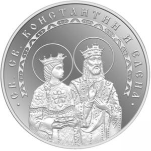 Сребърен медальон Св. Св. Константин и Елена