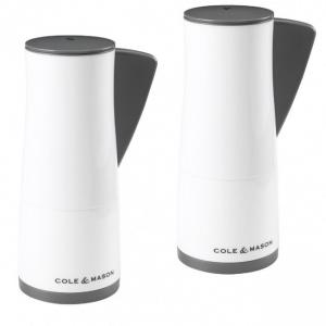 COLE & MASON Комплект мелнички за сол и пипер “OXLEY“ - 14,5см - цвят бял