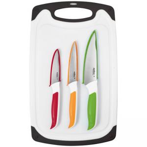 Zyliss Комплект 3 бр. ножове с дъска за рязане