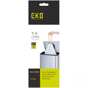 EKO Торби за смет с връзки, размер B, 7-9 литра, 25 бр