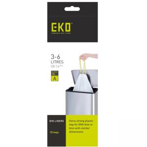 EKO Торби за смет с връзки, размер А, 3-6 литра, 30 бр