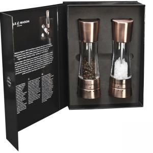 COLE & MASON Комплект мелнички за сол и пипер “DERWENT“ - 19 см. - с механизъм за прецизност - цвят мед