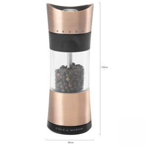 COLE & MASON Мелничка за пипер “HORSHAM“ - 15,4 см. - с механизъм за прецизност - цвят мед